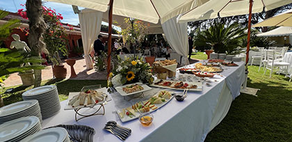 Antipasti matrimonio La Villa dei Principi