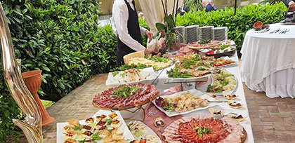 Antipasti matrimonio La Villa dei Principi