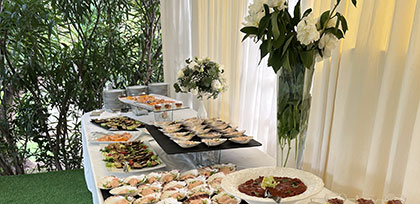 Antipasti matrimonio La Villa dei Principi